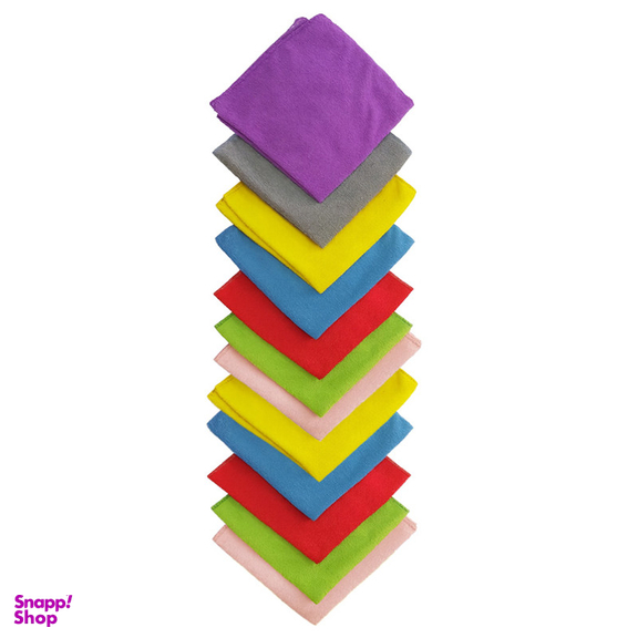 دستمال نظافت خانه و آشپزخانه میکروفایبر ماییلدا مدل 5319 بسته 12 عددی