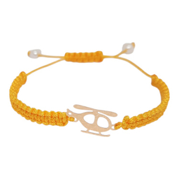 دستبند طلا 18 عیار دخترانه مدل هلی کوپتر