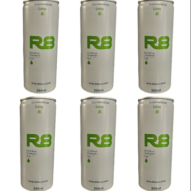 آب گاز دار لیمویی آر8 هپی لایف حجم 250 میلی لیتر بسته 6 عددی