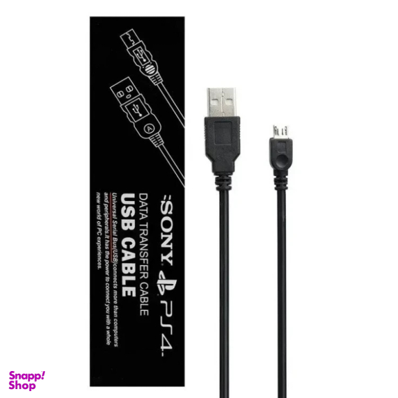 کابل شارژ دسته کنسول بازی سونی PS4 کد 01 طول 1.5 متر