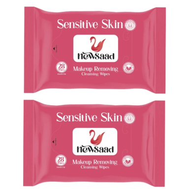 دستمال مرطوب نیوساد مدل حساس دو بسته 28 عددی