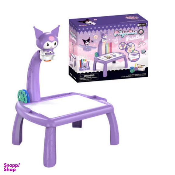 بازی آموزشی رنگ آمیزی ناب سل مدل میز نقاشی پروژکتوردار طرح کرومی