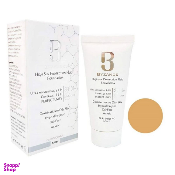 کرم ضد آفتاب بیزانس شماره 40 حجم 30 میلی لیتر