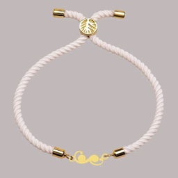 دستبند طلا 18 عیار دخترانه شمیم گلد گالری مدل 636