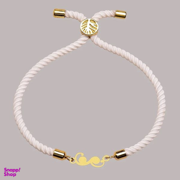 دستبند طلا 18 عیار دخترانه شمیم گلد گالری مدل 636