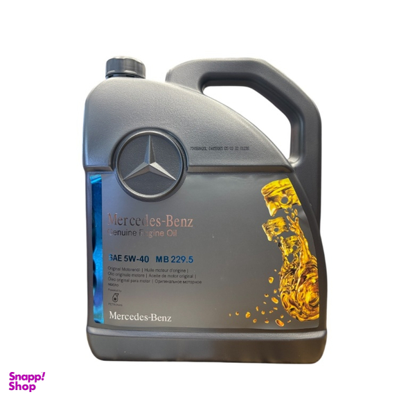 روغن موتور خودرو مرسدس بنز مدل 5W40 SN حجم 5 لیتر