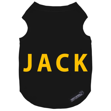 لباس سگ و گربه 27 طرح Jack کد MH1330 رنگ مشکی
