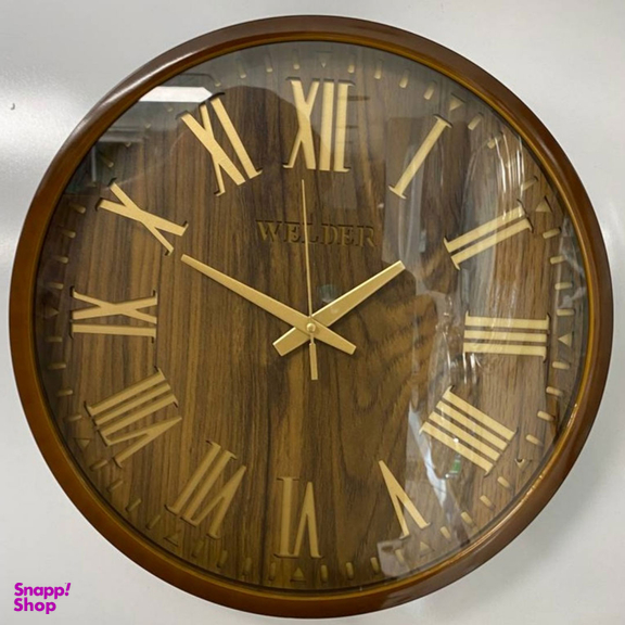 ساعت دیواری ولدر طرح چوب کد 605