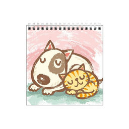 دفتر طراحی بامبیلیپ طرح دوستی گربه و سگ کد 6840784