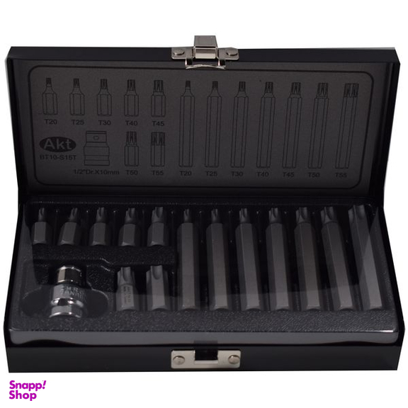 مجموعه 15 عددی سری آچار آلن ستاره ای آ-کرافت مدل BT10-S15T