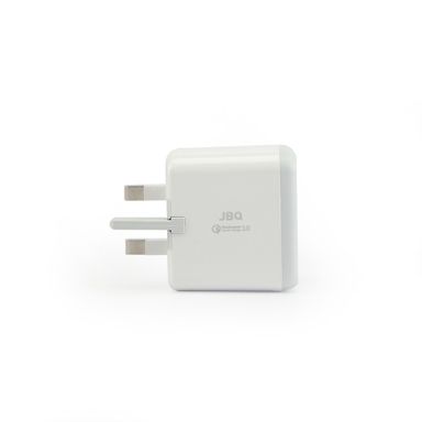 شارژر دیواری 40 وات جی بی کیو مدل F-2USB به همراه کابل Lightning