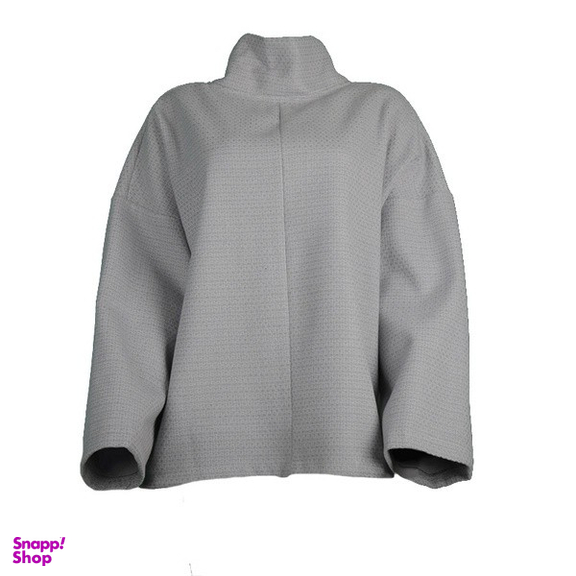 بافت زنانه مدل شطرنجی 6384 رنگ طوسی