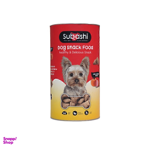 اسنک تشویقی سگ سوباشی طعم بره و کدوحلوایی وزن 500 گرم