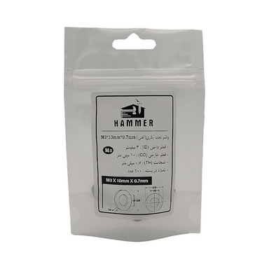 واشر هامر مدل تخت کد M3-10 بسته 100 عددی