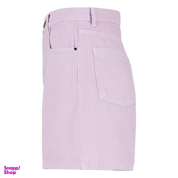 شلوارک زنانه سرژه مدل 229126 کتان رنگ یاسی