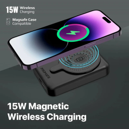 پاوربانک پرومیت مدل POWERMAG-DUO.Black ظرفیت 10000 میلی آمپر ساعت