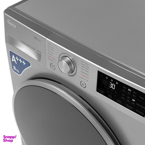 ماشین لباسشویی جی پلاس مدل GWM-L807S ظرفیت 8 کیلوگرم