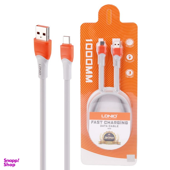 کابل USB به Type-C الدینیو مدل LS601 30W طول 1 متر