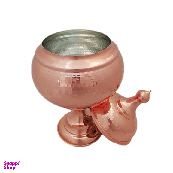 آجیل خوری مسی مدل تک پایه گنبدی کد ZH213.3