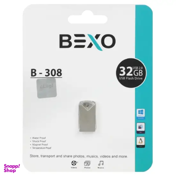 فلش مموری USB 2.0 بکسو مدل B-308 ظرفیت 32 گیگابایت