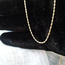 زنجیر طلا 18 زنانه عیار گوزن مدل طنابی کد 8UH68