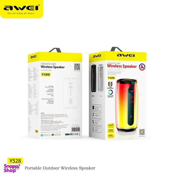 اسپیکر بلوتوثی کپسولی RGB آوی مدل Awei Y528