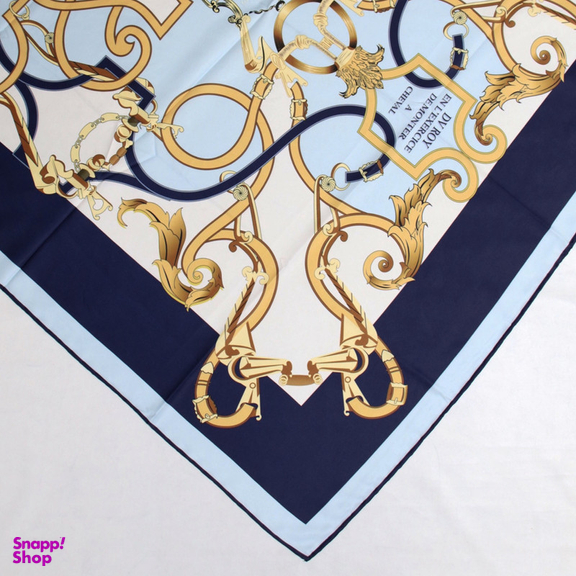 روسری زنانه آنالیا مدل ابریشم دور دست دوز کد 6057