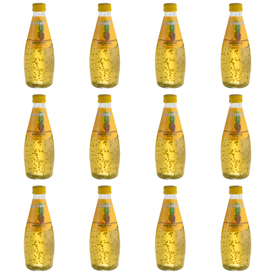 آبمیوه تخم شربتی آناناس باستلو حجم 300 میلی لیتر بسته 12 عددی