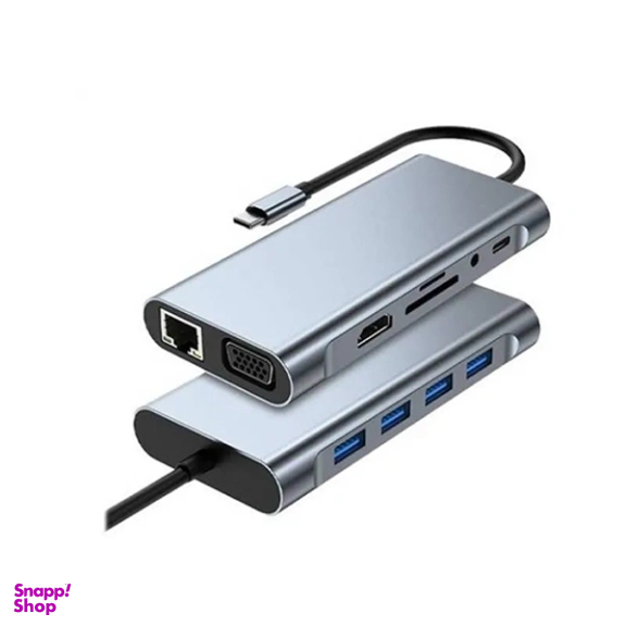 USB هاب 4 پورت و کارت‌ خوان SD/TF/MS پی نت مدل T-1101