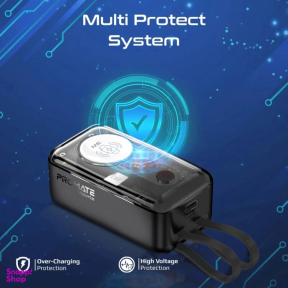 پاوربانک پرومیت مدل MAVRIX  ظرفیت 10000 میلی‌ آمپر ساعت