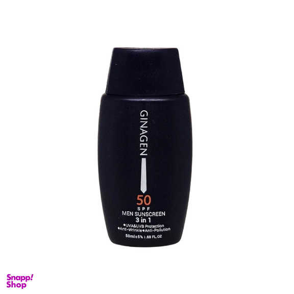 کرم ضد آفتاب بدون رنگ ژیناژن مدل SPF 50 3in1 حجم 50 میلی لیتر