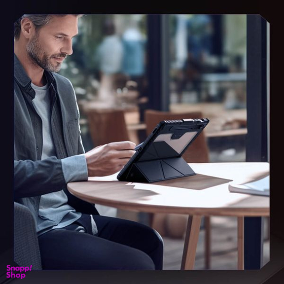 کیف کلاسوری نیلکین مدل Camshield Bumper Flip Folding مناسب تبلت سامسونگ Galaxy Tab S9 Fe Plus