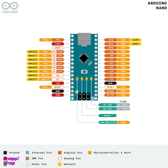برد آردوینو مدل نانو ch340
