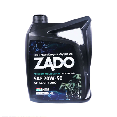 روغن موتور زادو مدل SAE 20W50-SJ/CF-12000 حجم 4 لیتر