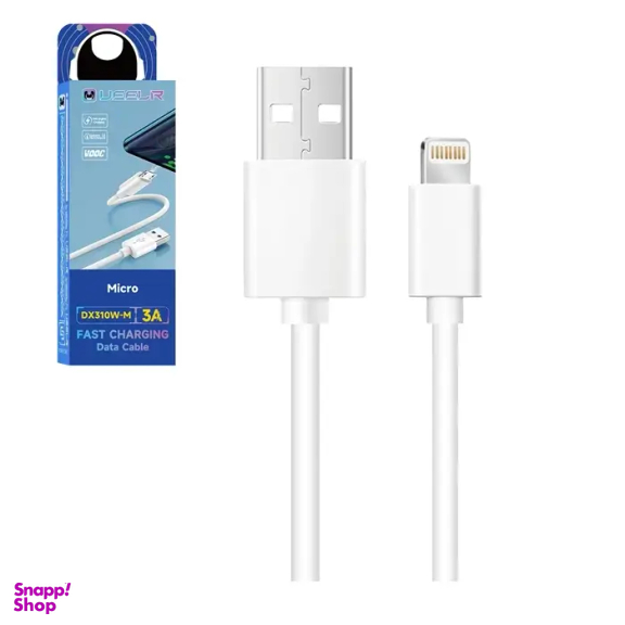 کابل شارژر یولر مدل dx310 طول 1 متر مناسب آیفون 5 تا 11