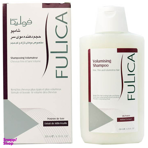 شامپو حجم دهنده مو نازک و کم فولیکا (Fulica) مدل Milfoil حجم 200 میلی لیتر