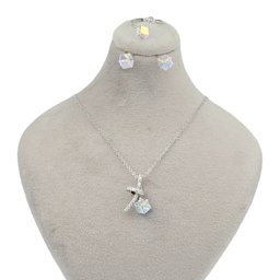 سرویس نقره زنانه طرح Swarovski کد DD777