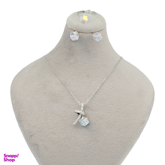 سرویس نقره زنانه طرح Swarovski کد DD777