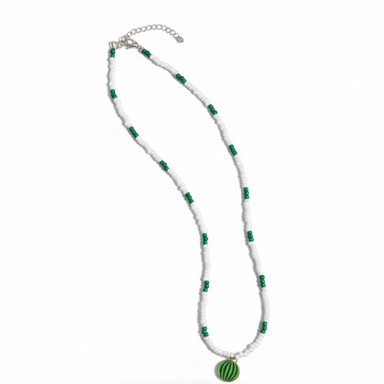 گردنبند نقره زنانه مدل هندوانه کد 45321