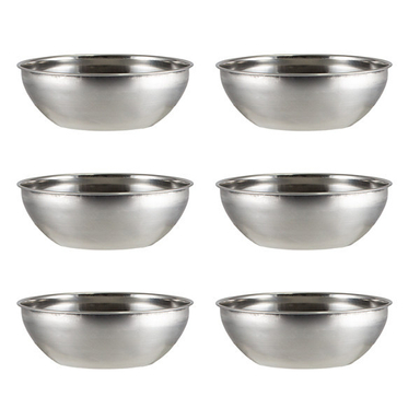 کاسه مدل استیل کد 17 مجموعه 6 عددی