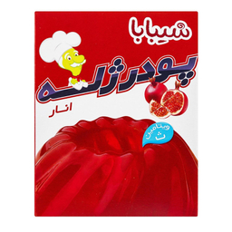 پودر ژله انار شیبابا وزن 100 گرم