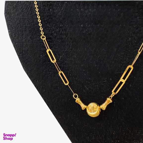 گردنبند طلا 18 عیار زنانه مدل صبا کد 856