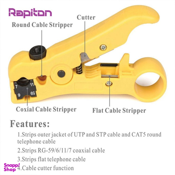 آچار استریپر کابل رپیتون مدل RP-ST3