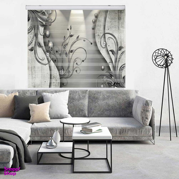 پرده زبرا زیو کد 3D1297 سایز 150x150 سانتی متر