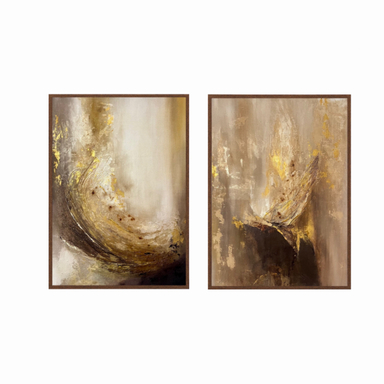 تابلو نقاشی طرح انتزاعی مدل A22 مجموعه ۲ عددی