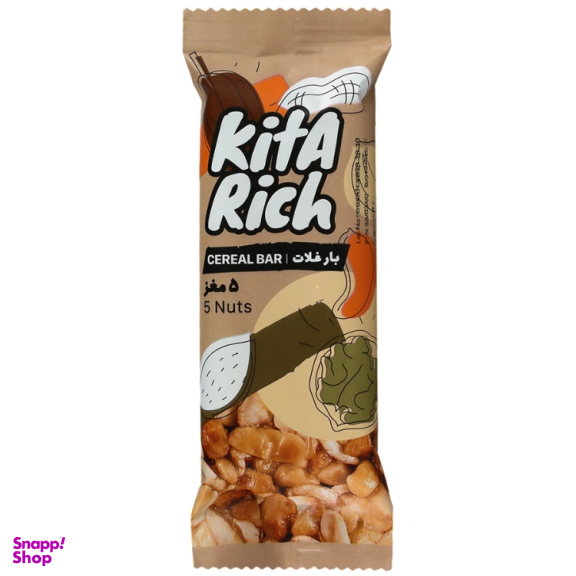 بار غلات 5 مغز کیتاریچ وزن 40 گرم