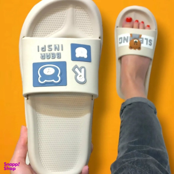 دمپایی بچگانه زیتون مدل الیت رنگ کرم