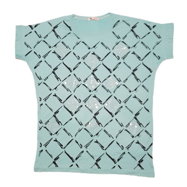 تیشرت زنانه طرح نگین کد 604422