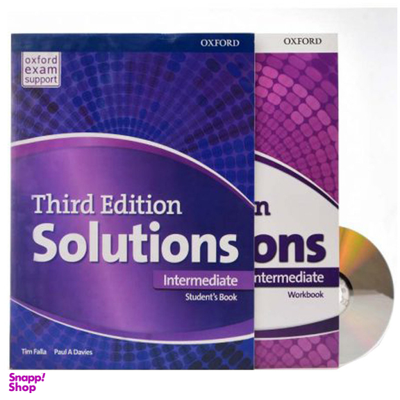 کتاب Solutions Intermediate 3rd Edition اثر Paul A.Davies and Tim Falla انتشارات آکسفورد به همراه سی دی