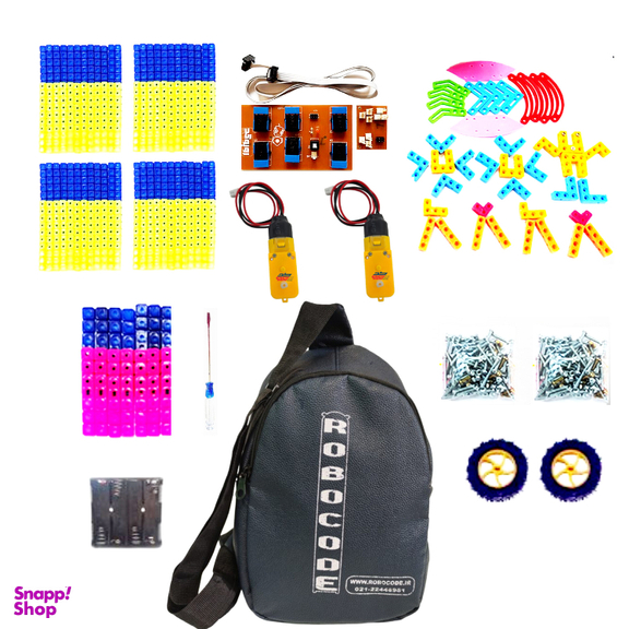 بسته آموزشی رباتیک روبوکد مدل Rb1 ترم 1 و 2 با کوله